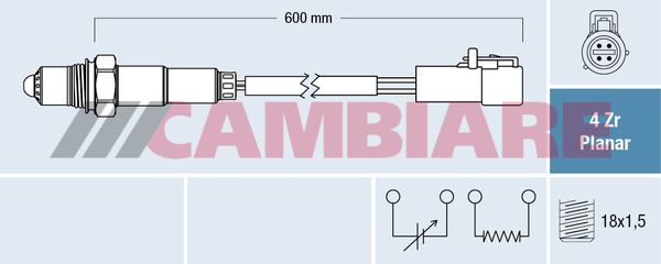 Cambiare VE381856 Oxygen Sensor - 1