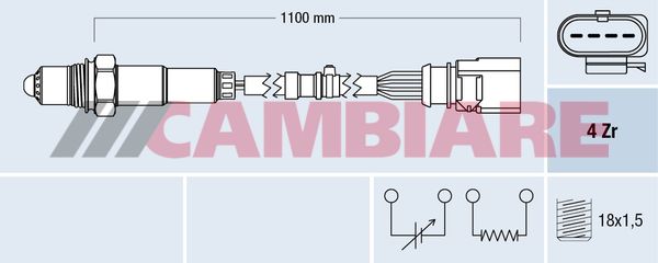 Cambiare VE381865 Oxygen Sensor - 1
