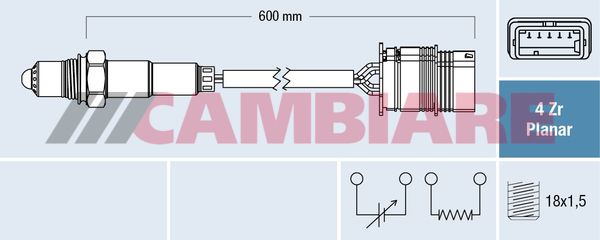 Cambiare VE381866 Oxygen Sensor - 1