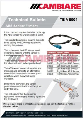 Cambiare VE701006 Sensor, wheel speed - 2