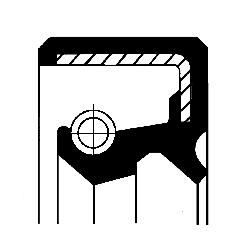 Corteco 01034436B Shaft Seal, wheel hub - 1