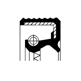 Corteco 07015496B Shaft Seal, differential - 4