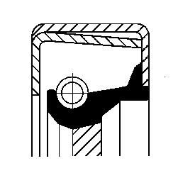 Corteco 12014345B Shaft Seal, manual transmission - 4