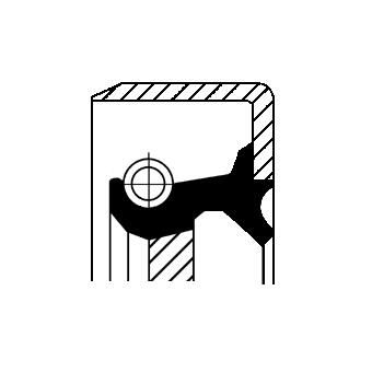 Corteco 19016639B Shaft Seal, manual transmission - 1