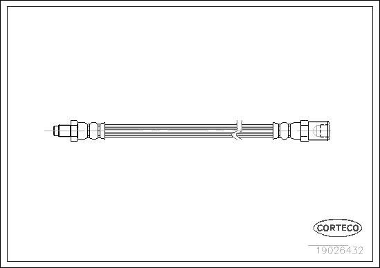 Corteco 19026432 Brake Hose - 1