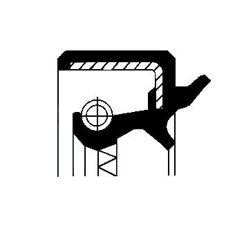 Corteco 19034041B Shaft Seal, manual transmission - 4