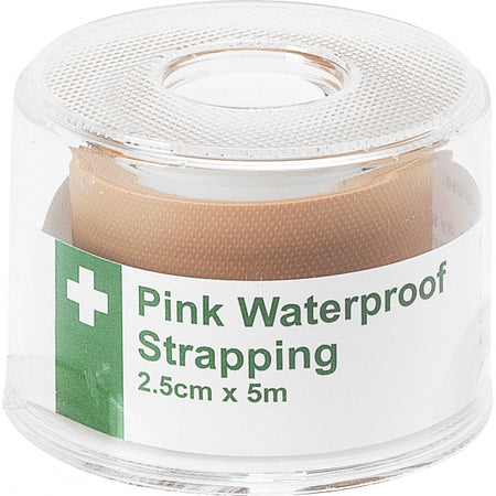 HypaPlast Pink Waterproof Strapping - 2.5cm x 5m