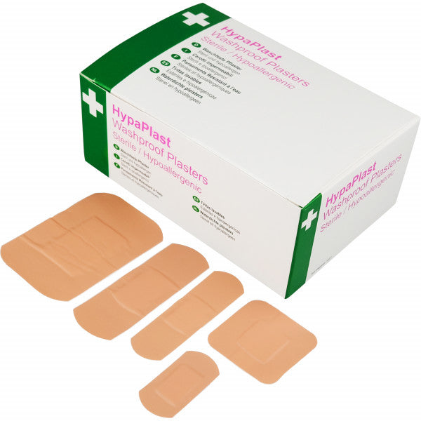HypaPlast Assorted Washproof Plasters - Pack of 100