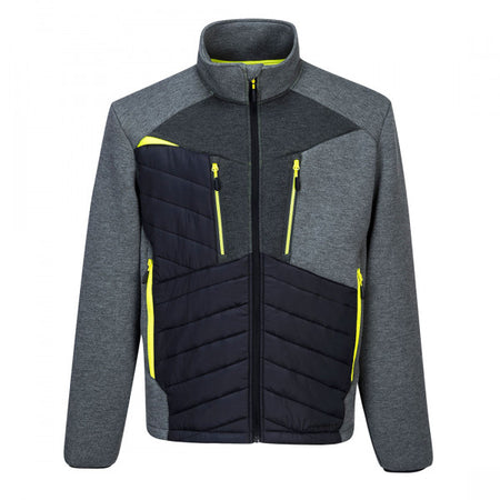 DX471 - DX4 Hybrid Baffle Jacket Metal Grey
