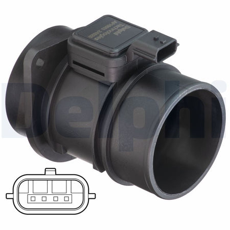 Delphi AF10653-12B1 Mass Air Flow Sensor - 1