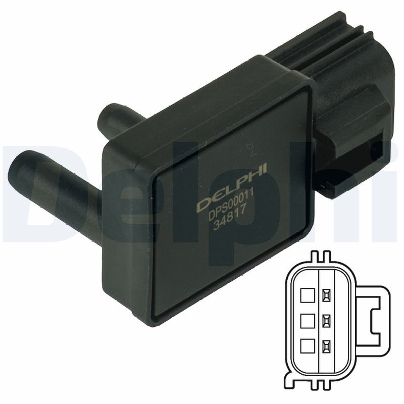 Delphi DPS00011 Sensor, exhaust pressure - 1