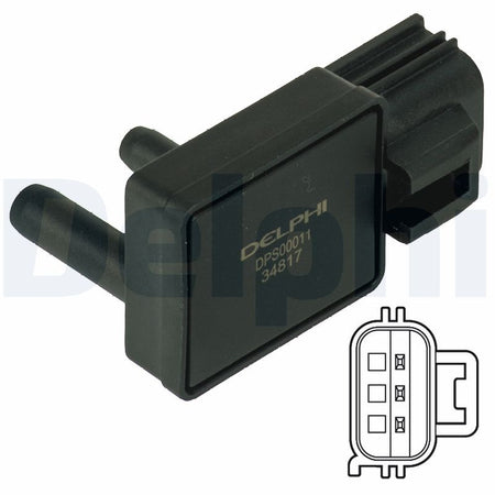 Delphi DPS00011 Sensor, exhaust pressure - 1