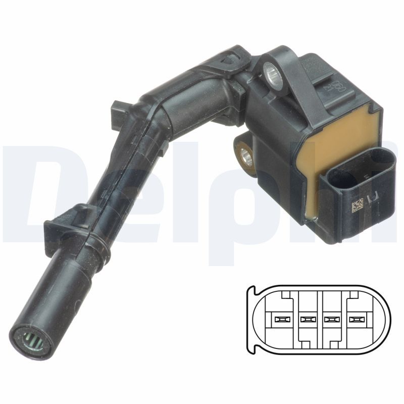 Delphi GN10690-12B1 Ignition Coil - 1