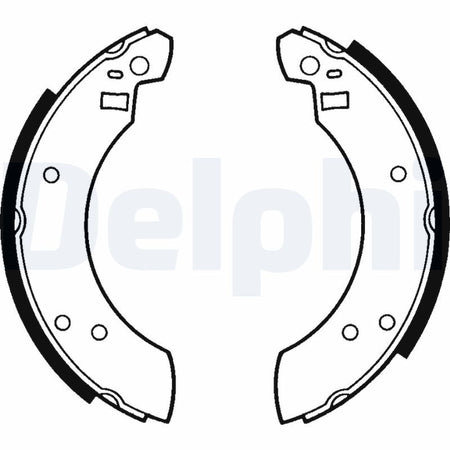 Delphi LS1232 Brake Shoe Set - 1