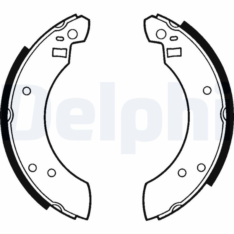 Delphi LS1232 Brake Shoe Set - 1