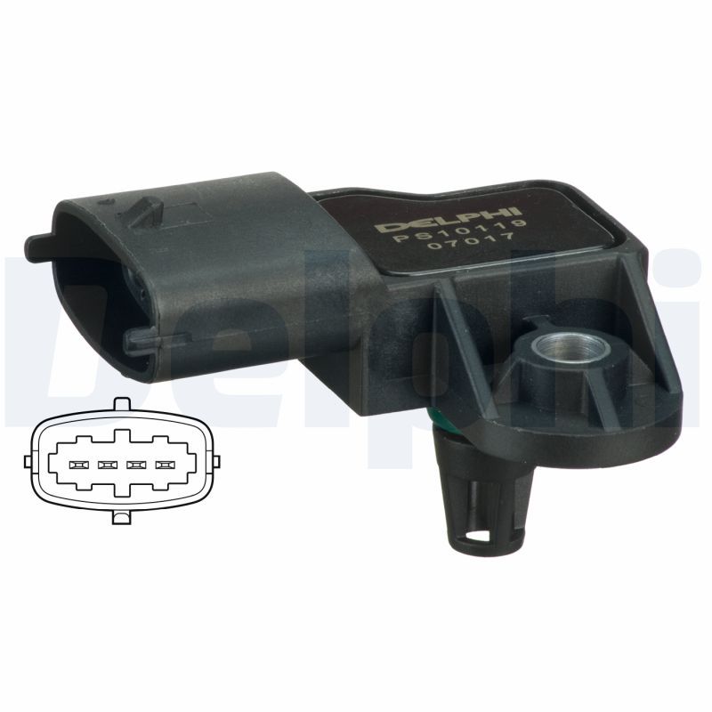 Delphi PS10119 Sensor, intake manifold pressure - 1