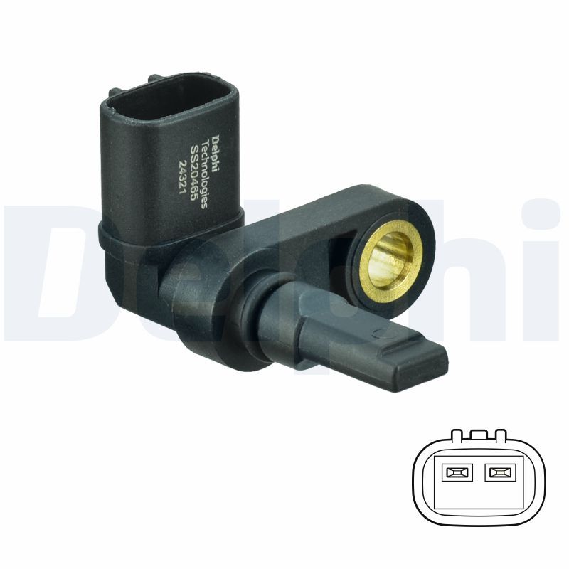 Delphi SS20465 Sensor, wheel speed - 1