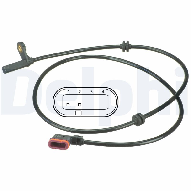 Delphi SS20498 Sensor, wheel speed - 1