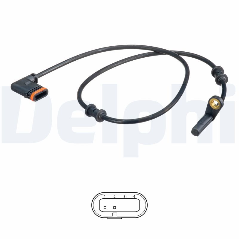 Delphi SS20550 Sensor, wheel speed - 1