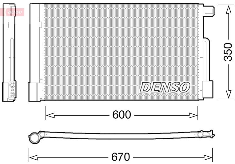 Denso DCN01004 Condenser, air conditioning - 1