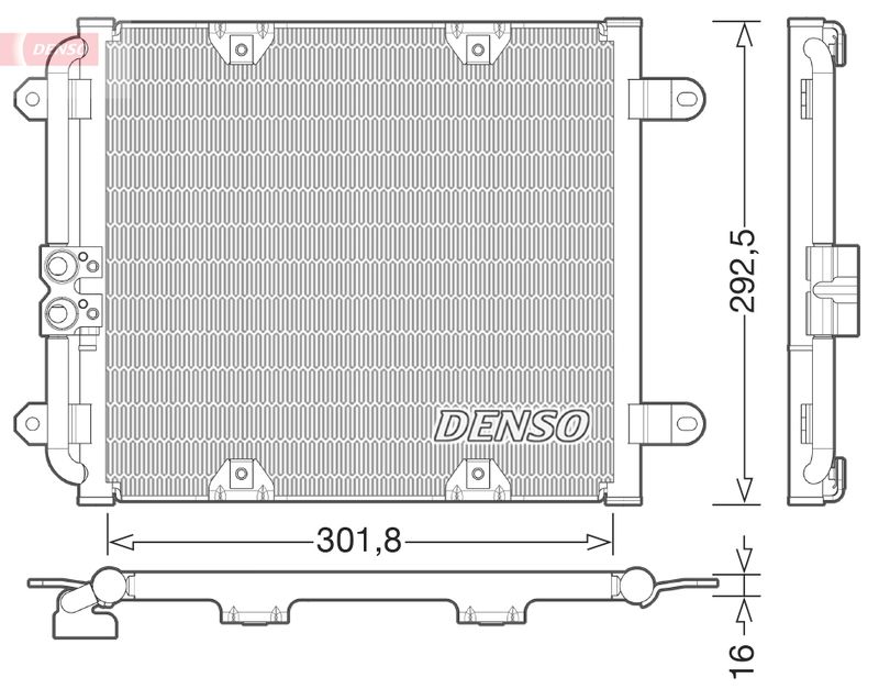 Denso DCN02028 Condenser, air conditioning - 1