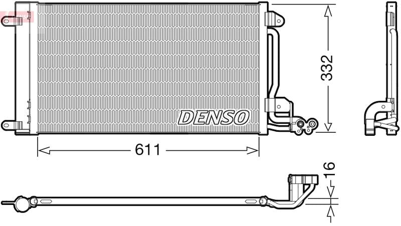 Denso DCN02034 Condenser, air conditioning - 1