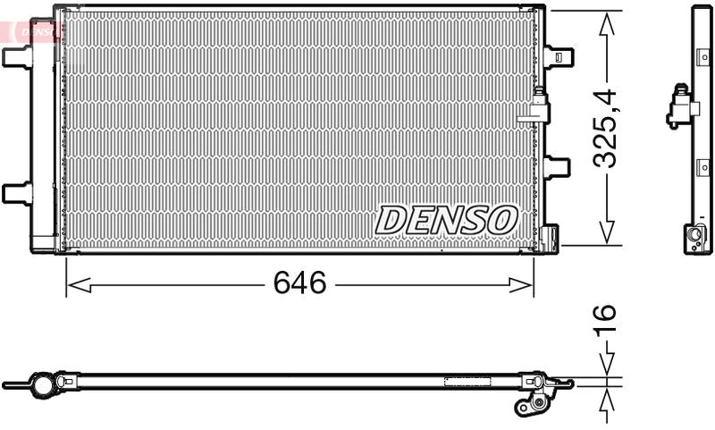 Denso DCN02041 Condenser, air conditioning - 1