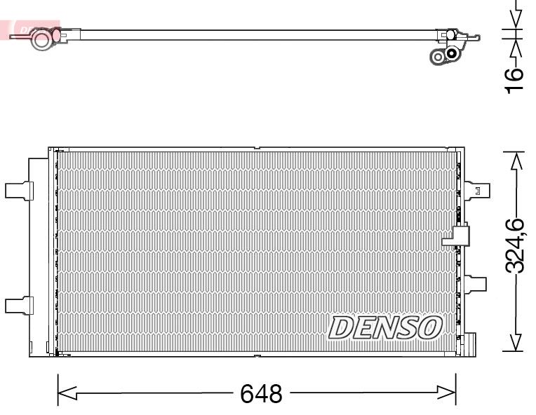 Denso DCN02044 Condenser, air conditioning - 1