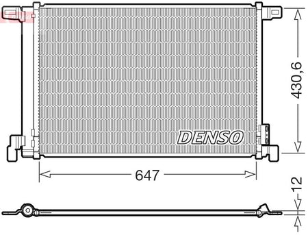 Denso DCN02050 Condenser, air conditioning - 1