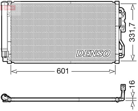 Denso DCN05033 Condenser, air conditioning - 1