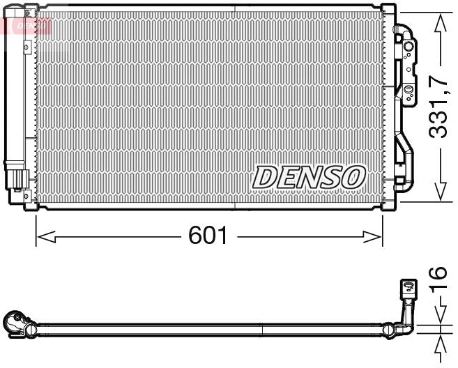 Denso DCN05033 Condenser, air conditioning - 1