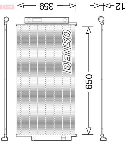 Denso DCN09047 Condenser, air conditioning - 1