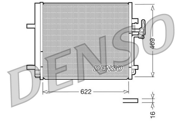 Denso DCN10016 Condenser, air conditioning - 1
