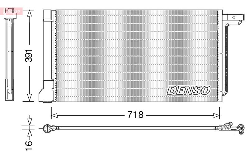 Denso DCN10028 Condenser, air conditioning - 1