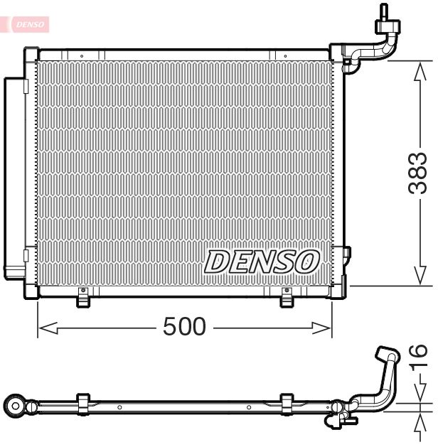 Denso DCN10057 Condenser, air conditioning - 1
