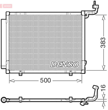 Denso DCN10057 Condenser, air conditioning - 1