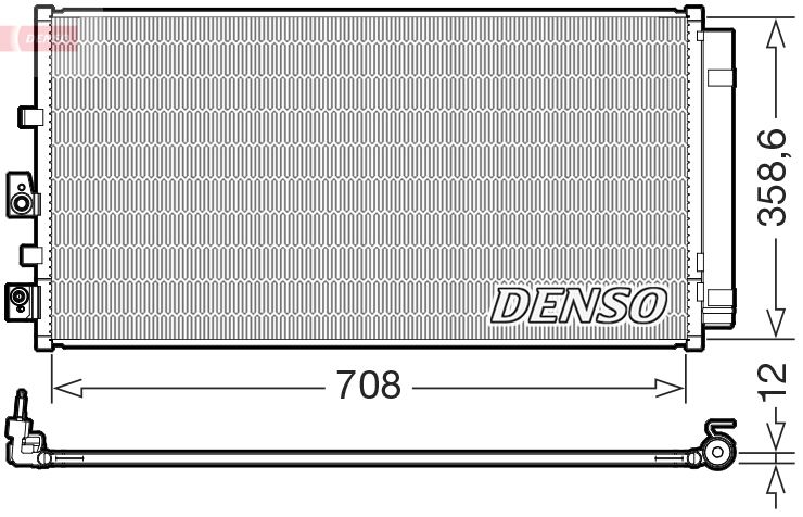 Denso DCN10061 Condenser, air conditioning - 1