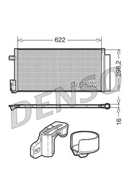 Denso DCN13110 Condenser, air conditioning - 1