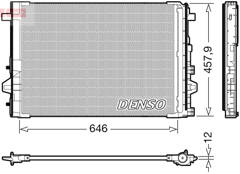 Denso DCN17059 Condenser, air conditioning - 1