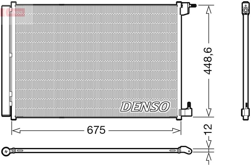 Denso DCN17060 Condenser, air conditioning - 1