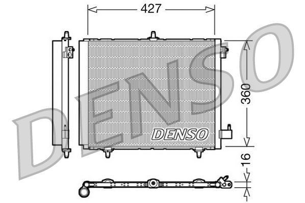 Denso DCN21009 Condenser, air conditioning - 1