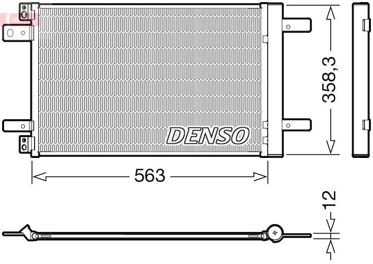 Denso DCN21032 Condenser, air conditioning - 1
