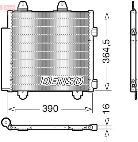 Denso DCN21033 Condenser, air conditioning - 1