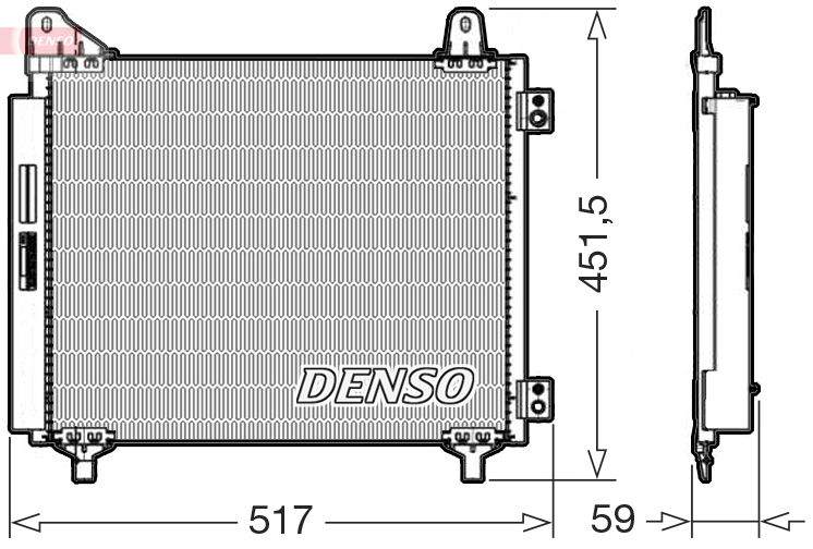 Denso DCN21035 Condenser, air conditioning - 1