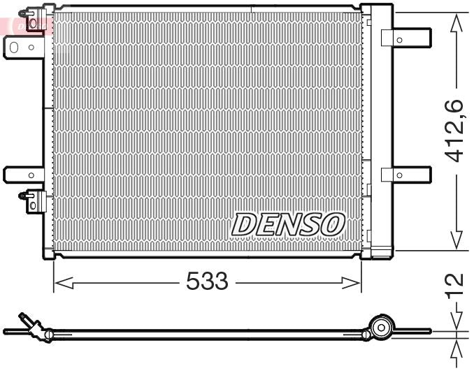Denso DCN21036 Condenser, air conditioning - 1