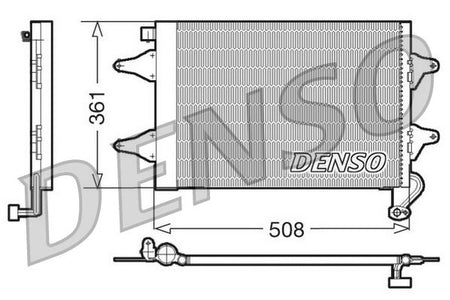 Denso DCN27004 Condenser, air conditioning - 1
