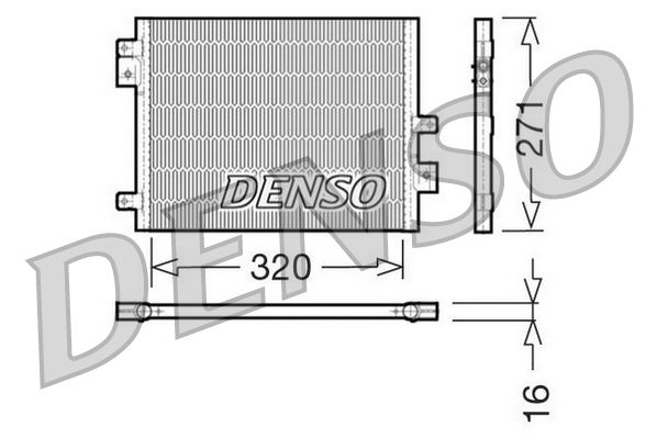 Denso DCN28002 Condenser, air conditioning - 1