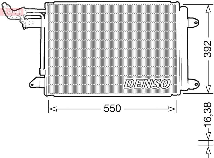 Denso DCN32032 Condenser, air conditioning - 2