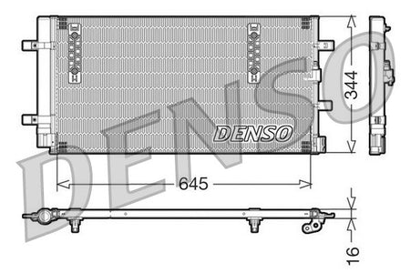 Denso DCN32060 Condenser, air conditioning - 1