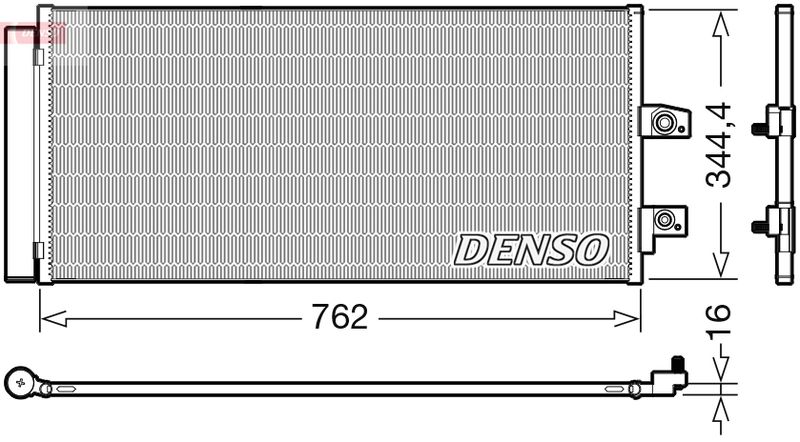 Denso DCN33016 Condenser, air conditioning - 1